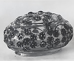 Rock Crystal Box, Rock crystal; inlaid with gold, inset with rubies